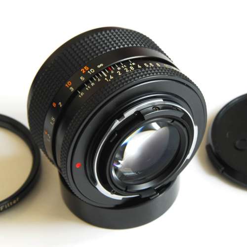 95% New Contax 50mm f1.4 AEJ Carl Zeiss T* Planar Contax 55mm P filter