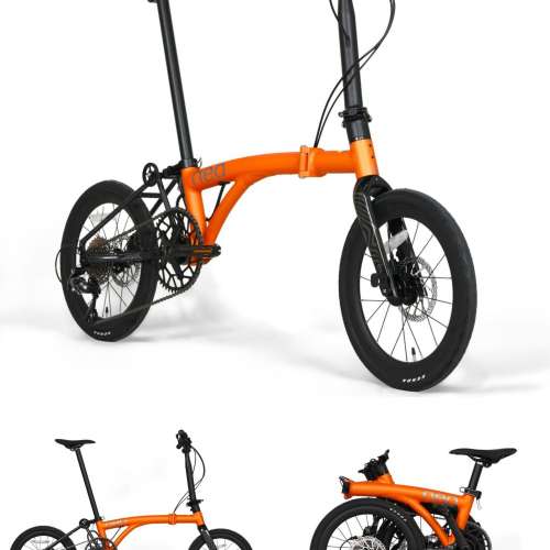 (預訂 橙色 同 限定粉色) 2026  新款 JAVA NEO 9速 油剎桶軸 16吋349 碳叉鋁合金折...