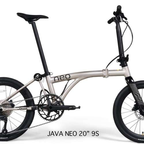 預訂 2026 JAVA NEO 9速 油剎桶軸 碳叉 20吋406 鋁合金折叠車 （三折叠小布 國布 ) ...
