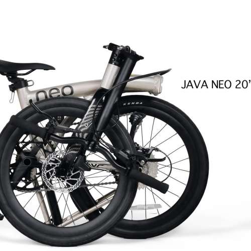 預訂 2026 JAVA NEO 9速 油剎桶軸 碳叉 20吋406 鋁合金折叠車 （三折叠小布 國布 ) ...