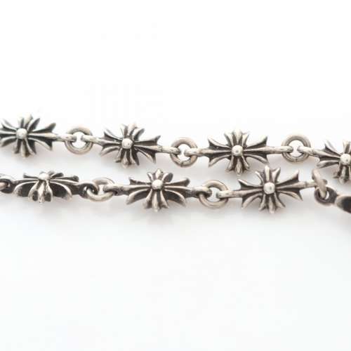 克羅心 Chrome Hearts Tiny E 十字花銀手鍊