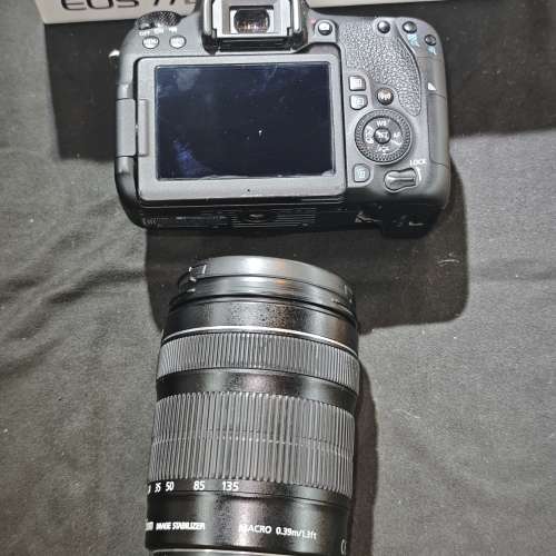 canon 77D 佳能 77D + 18-135 IS STM 18mm 135mm 18 135 EFS 90%new  機 行貨有盒冇...