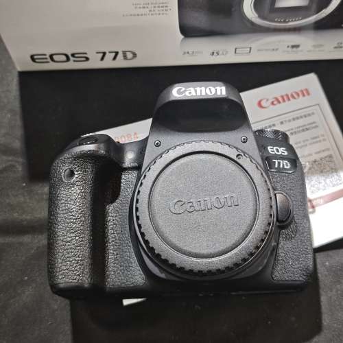 canon 77D 佳能 77D 機身 body 跟1電一充連肩帶 行貨有盒冇單有證過保 90%new 功能正...