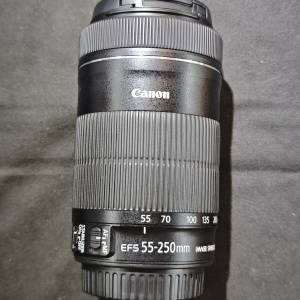 canon 55-250 IS STM EFS 佳能 55mm 250mm 55 250 99%new 送filter 功能正常 鏡片通透