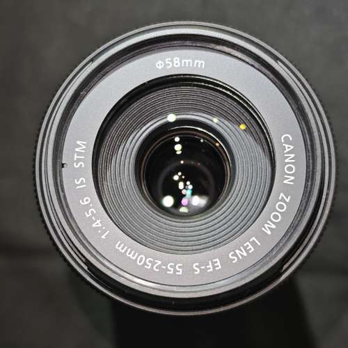 canon 55-250 IS STM EFS 佳能 55mm 250mm 55 250 99%new 送filter 功能正常 鏡片通透