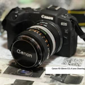 Repair Cost Checking For Canon FD 50mm F/1.4 (1971) Lens Cleaning
