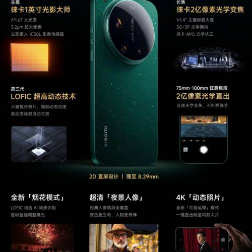 【國恒商城】▀▀ Xiaomi 小米17 Ultra 1T/512G ▀▀ 徠卡1寸 徠卡2億 光影獵人1050...