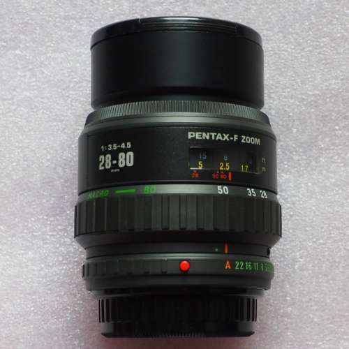 Pentax 28-80mm f3.5-4.5 Pentax-F Zoom (8 elements, 8 groups) K MOUNT MF/AF
