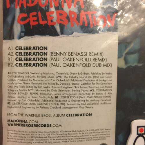 MADONNA CELEBRATION LP Vinyl Record NEW 全新 麥當娜 黑膠唱片