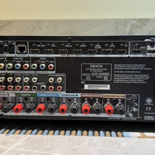 Denon AVR X3400H 7.1 聲道