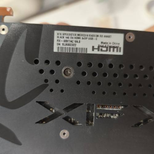 6900xt 更换过散热垫无盒无保