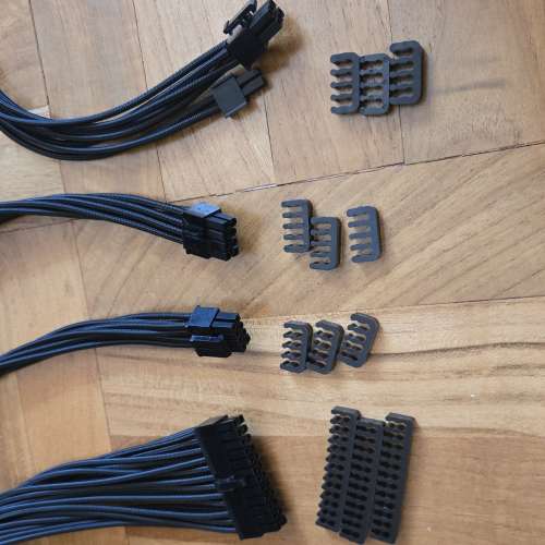 PSU Extension Sleeved Braided PC Power Cables with combs