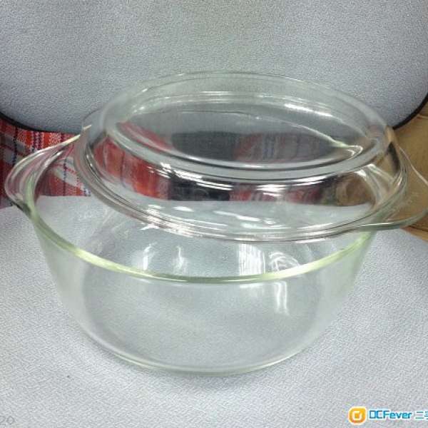 Borcam  透明玻璃煲連蓋 直徑9"寸
