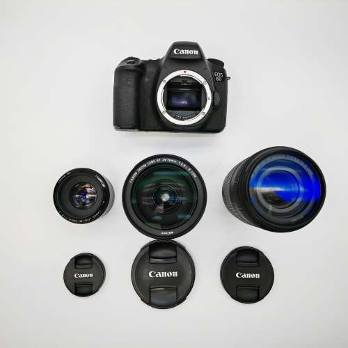 Canon EOS 6D+24-70mm f/2.8L II US + EF 70-300mm f/4-5.6 IS IM紅圈 + 50mm f/1.8 +