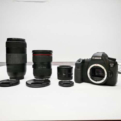 Canon EOS 6D+24-70mm f/2.8L II US + EF 70-300mm f/4-5.6 IS IM紅圈 + 50mm f/1.8 +