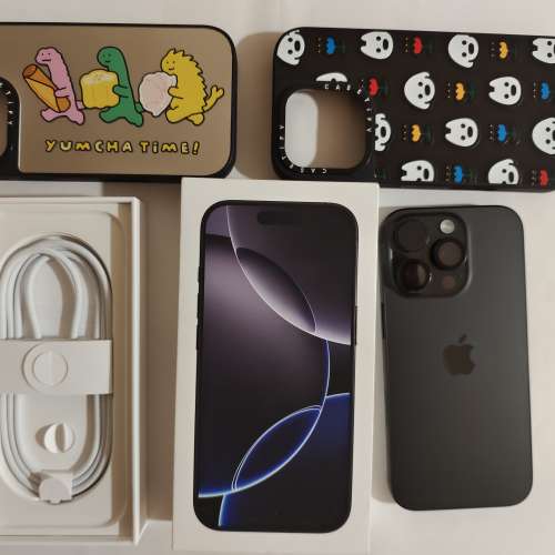 極新,有apple單,香港行貨,黑色iphone 16 pro 512gb openline 5G 有盒有配件 Apple ...