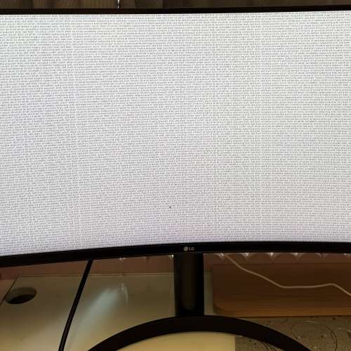 9成新 LG 34吋 21:9 UltraWide QHD 弧形 Monitor (34WP65C-B) 100% work