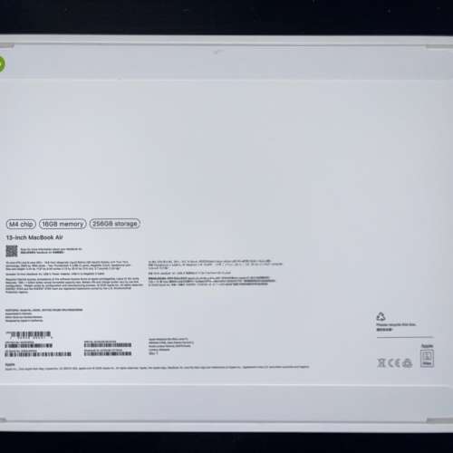 【全新未拆封｜保養期內｜Apple收據】MacBook Air 13&rdquo; M4 16GB/256GB Sky Blue
