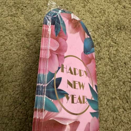 全新：粉紅長利是封10個 Pink Flower Pocket