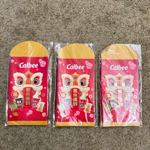 全新：Calbee 卡樂B長利是封共18個，每包6個