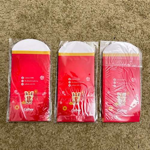 全新：Calbee 卡樂B長利是封共18個，每包6個