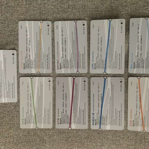 MTR港鐵好風景紀念車票 一套 9 張 珍藏磁帶車票