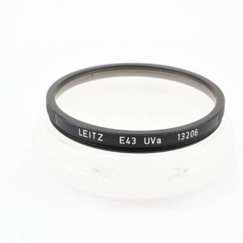 Leica 12586 Hood + Hood cap + thin E43 UV filter for Summilux 50mm f1.4 E43 43mm