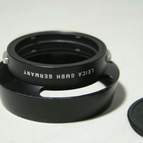 Leica 12586 Hood + Hood cap + thin E43 UV filter for Summilux 50mm f1.4 E43 43mm