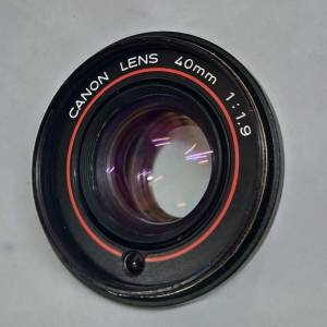 Canon 40mm F1.9(拆自Canon AF35ML菲林機) 已改M42牙(配合對焦筒用)(對焦筒另計)