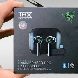 99% 新 Razer Hammerhead Pro HyperSpeed 藍牙耳機