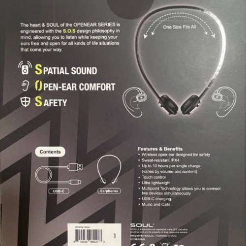 Soul Openear2 無線空氣傳導耳機