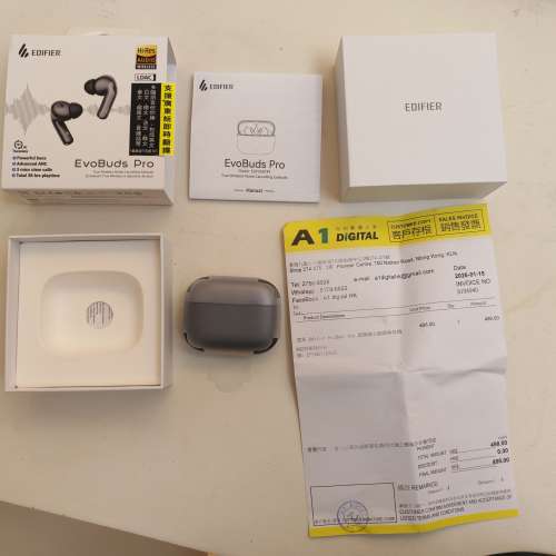Edifier EvoBuds Pro 真無線降噪耳機,AI即時翻譯（99.9%new有保養）