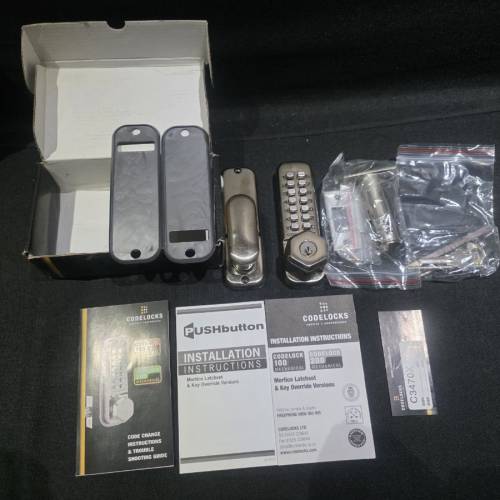 ​【全新】英國 Codelocks CL255 機械密碼鎖 (銀色) - 全機械唔使電 / 戶外防水 / ...