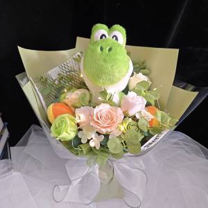 睇下文&middot;文盲勿擾&middot;不轉wtsapp/電話‼️獨家原創 超級馬里奧耀西公仔花束 瑪利歐耀...