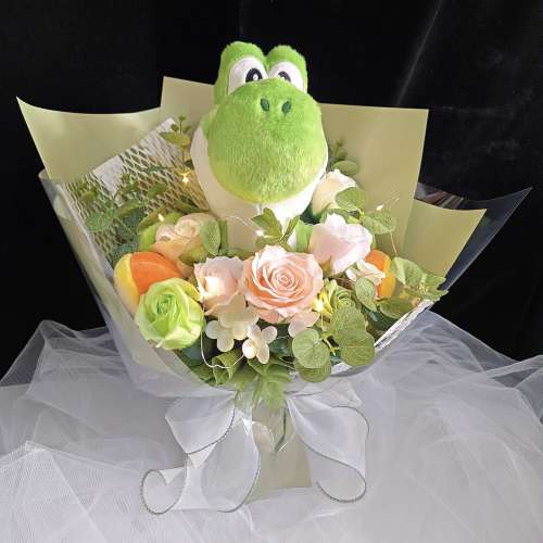 睇下文&middot;文盲勿擾&middot;不轉wtsapp/電話‼️獨家原創 超級馬里奧耀西公仔花束 瑪利歐耀...