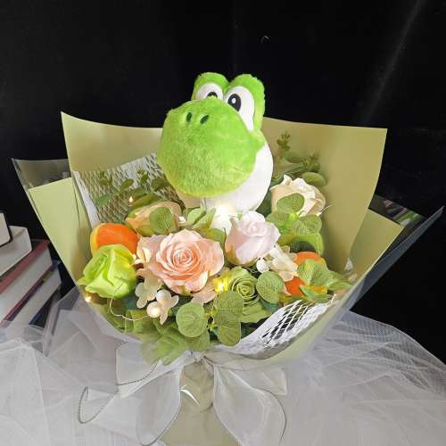 睇下文&middot;文盲勿擾&middot;不轉wtsapp/電話‼️獨家原創 超級馬里奧耀西公仔花束 瑪利歐耀...