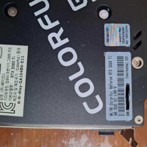 Colorful GeForce RTX 3060 Ti NB DUO V2 LHR-V 3060ti / 3060 顯示卡 graphics card