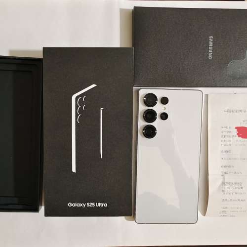 極錫機完美如新,512GB,香港行貨,鈦金屬銀色Samsung s25u s25 ultra dual 雙卡 5G, ...