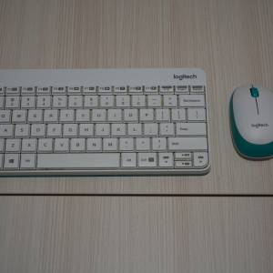 【外觀良好】Logitech MK245 Nano 無線鍵盤滑鼠組合 （白色）