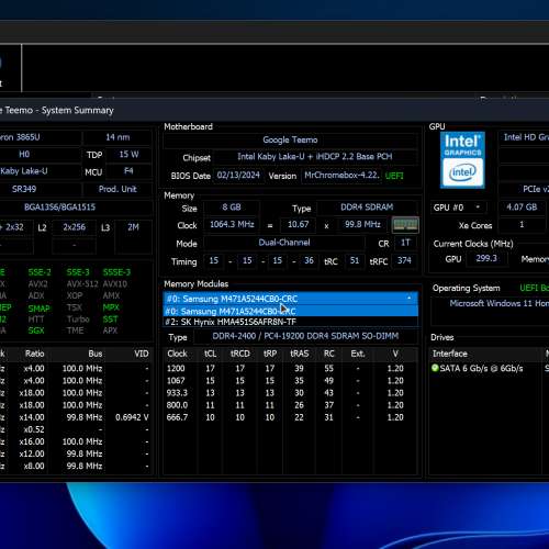 Asus 華碩小電腦，型號 Chromebox 3 Intel cpu 3865U 低電壓 cpu