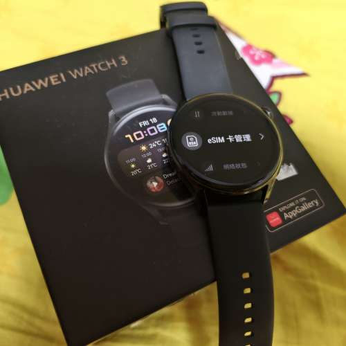 Huawei watch 3 46mm 網絡esim版 90%新