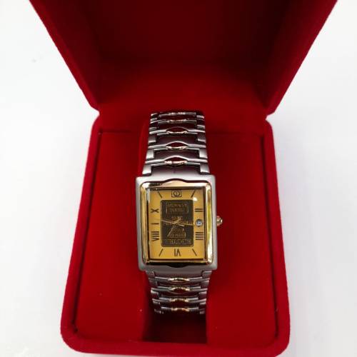 全新 Veloce Gold Ingot Design 金鋼Tank Quartz Watch