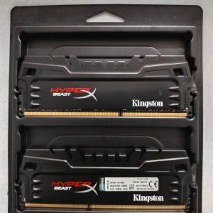 (盒裝罕有高頻DDR3) Kingston HyperX DDR3 2400 16G (8G x 2)