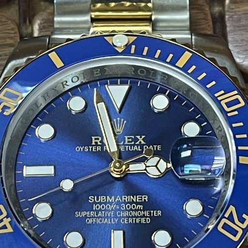玩具手錶勞力士 Rolex submariner m126613lb-0002 41mm 間金藍水鬼 98%新 想要交換...