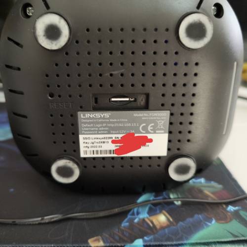 Linksys 領勢FGW3000 5G WiFi 6 AX3000 無線路由器。插電話卡用。