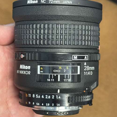 Nikon F5 w/ MF28 + Nikon AF 28mm f1.4D