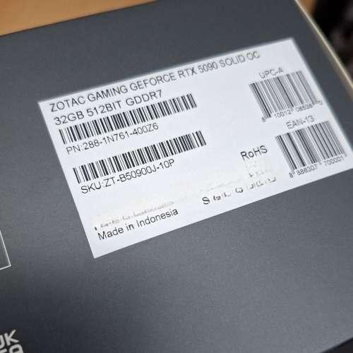 ZOTAC GAMING GeForce RTX 5090 顯示卡