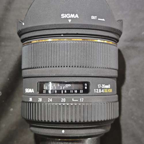 sigma 17-35/2.8-4 D 適馬 DG HSM FOR NIKON F 冇盒冇單冇證冇保有罩 鏡片通透冇花...