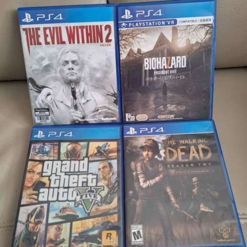 新淨PS4 The Walking Dead 第2季 110元 The Evil Within 2 Gta5  Biohazard 7 每款...