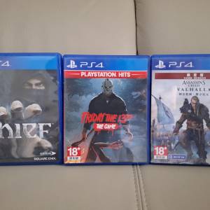 新淨PS4 Friday The 13th Thief Assassin's Creed Valhalla 每款90元  正版碟正常玩...